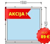 AKCIJA! KOKYBIŠKI PLASTIKINIAI LANGAI PIGIAU!-0