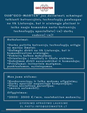 Darbų vadovas(-ė), betranšėjų technologijų specialistas(-ė)-0