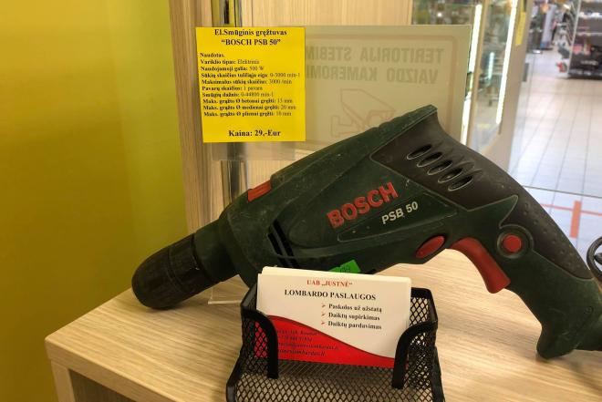 Elektrinis smūginis gręžtuvas “BOSCH PSB 50”-0