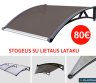 Polikarbonato stogelis su lataku virš lauko durų - 80 eur-0