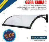 Tvirtas ir elegantiškas stogelis virš lauko durų 130 EUR-0