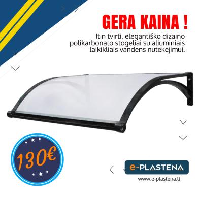 Tvirtas ir elegantiškas stogelis virš lauko durų 130 EUR-0