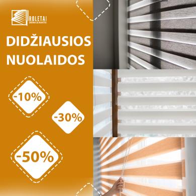Žaliuzės, Roletai, Roletai Diena Naktis už patraukliausią kainą-0