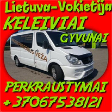 VEŽAME LIETUVA  VOKIETIJĄ LIETUVA LT DE LT-0