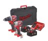 Akum. suktuvų rinkinys Milwaukee M18 Cblpp2b-502c-0