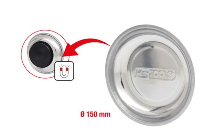 Nerūdijančio plieno magnetinis padėklas, 150 mm-0