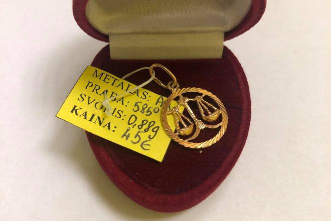 Auksinis pakabukas 0,88g-0