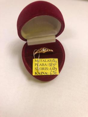 Auksinis žiedas 1,18g-0