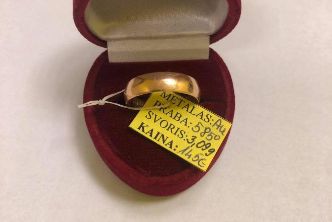 Auksinis žiedas 3,09g-0