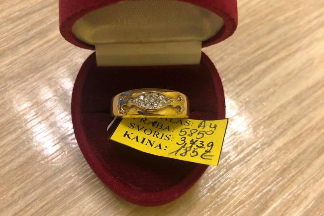 Auksinis žiedas 3,73g-0