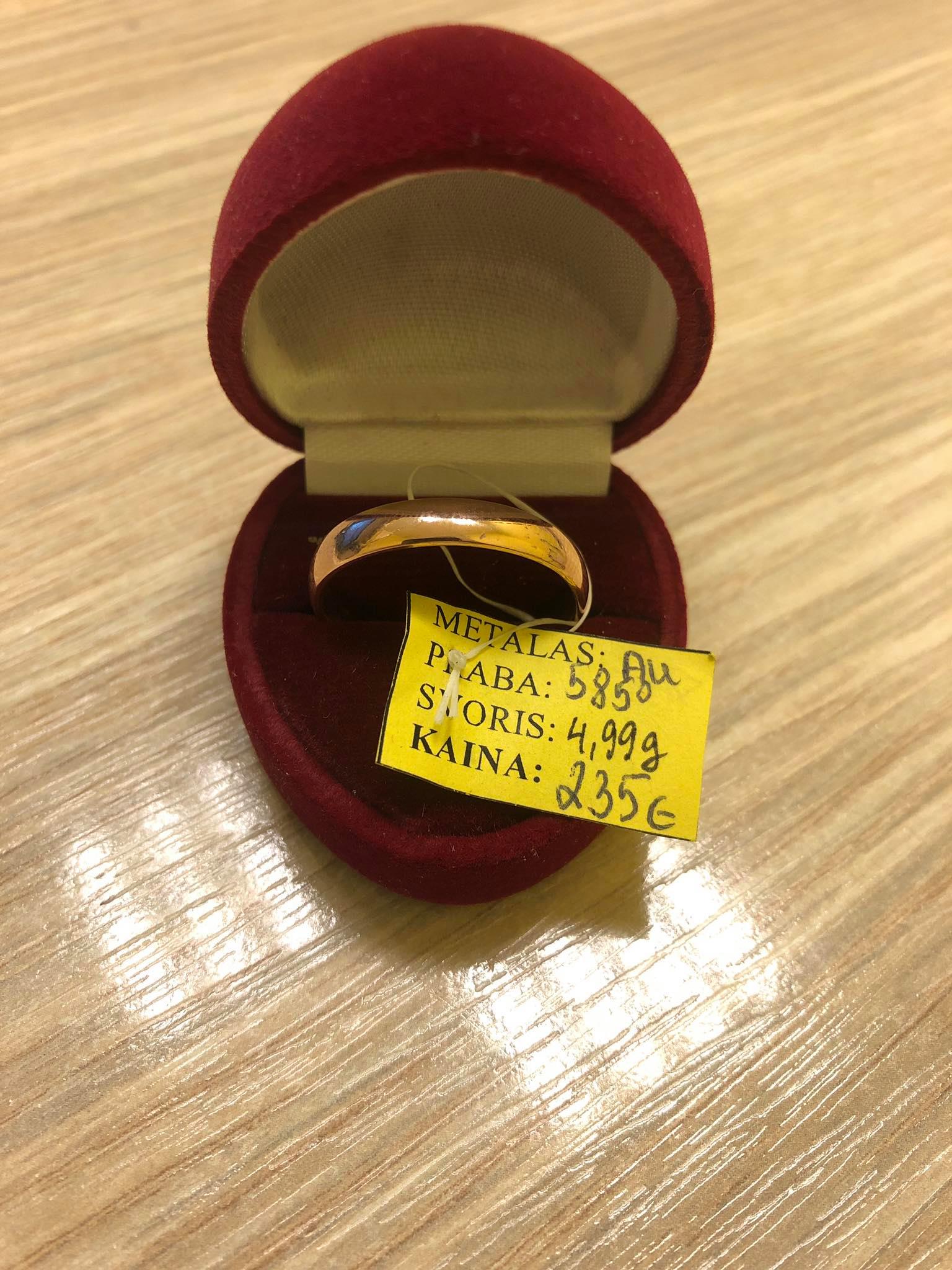 Auksinis žiedas 4,99g-0