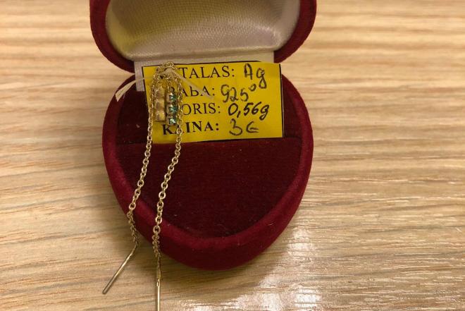 Sidabriniai auskarai 0,56g-0