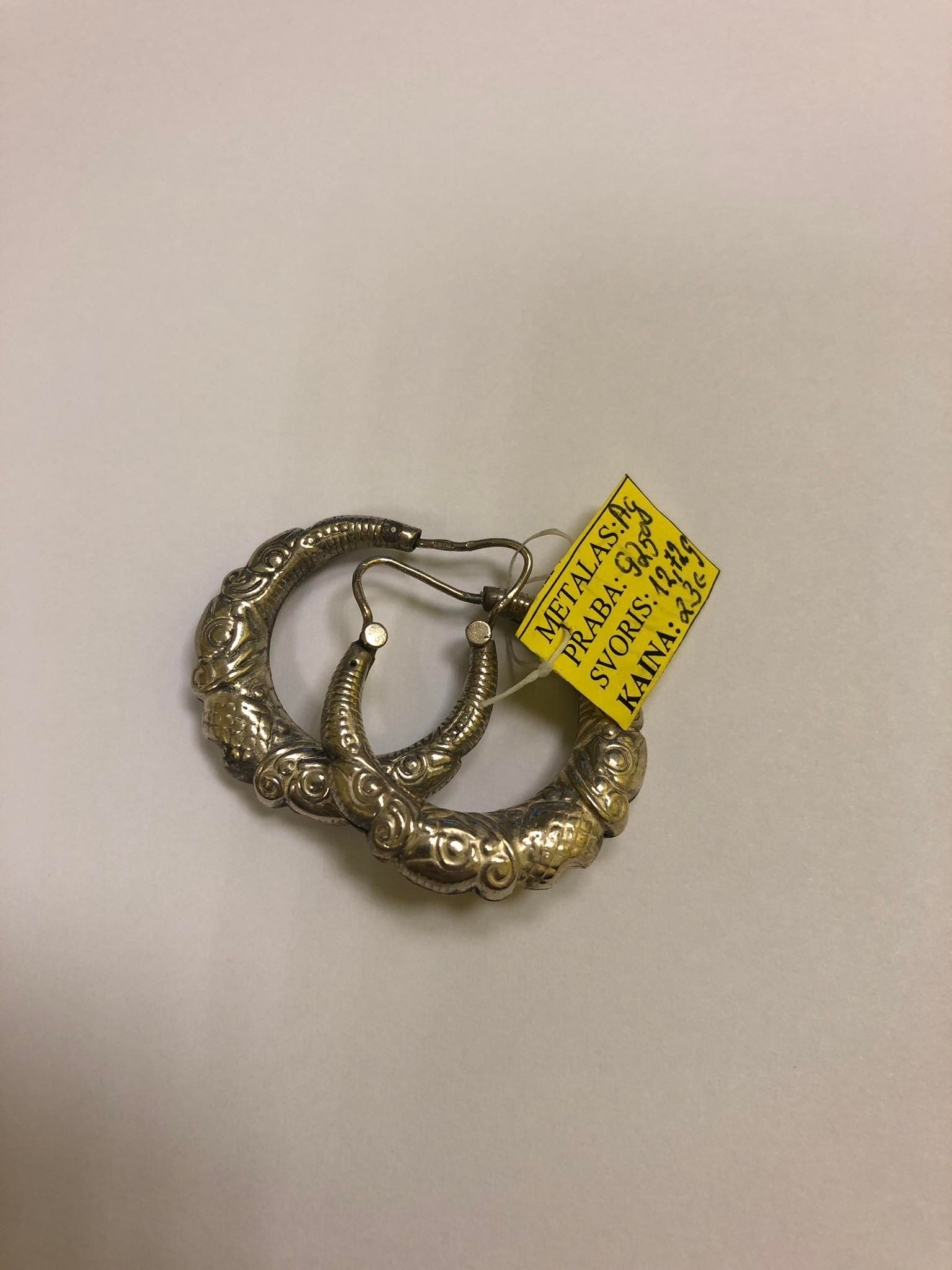 Sidabriniai auskarai 12,72g-0
