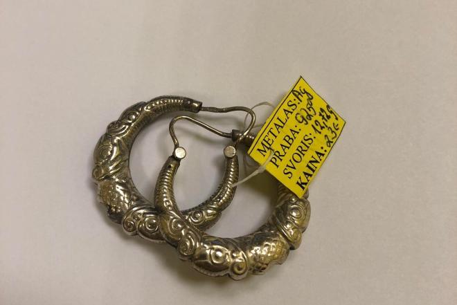 Sidabriniai auskarai 12,72g-0