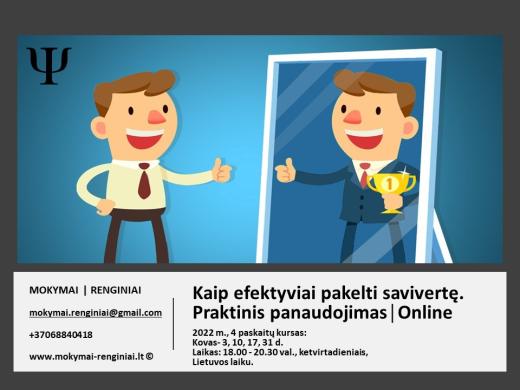 Online | Kaip efektyviai pakelti savivertę. Praktinis panaudojimas.-0