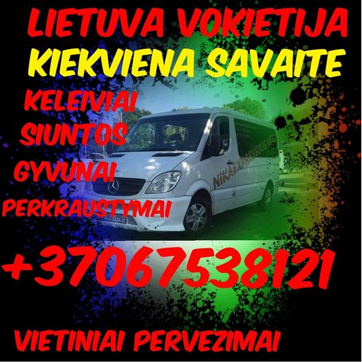 VEŽAME LIETUVA  VOKIETIJĄ LIETUVA LT DE LT-0
