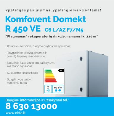 Naujiena! Rekuperatorius Komfovent Domekt-0