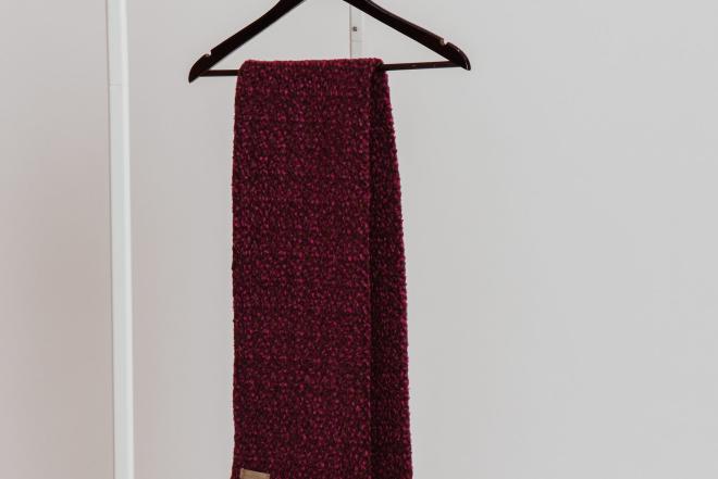 Buy Burgundy Woolen Scarf Online at Best Prices | Invisible Touch-0
