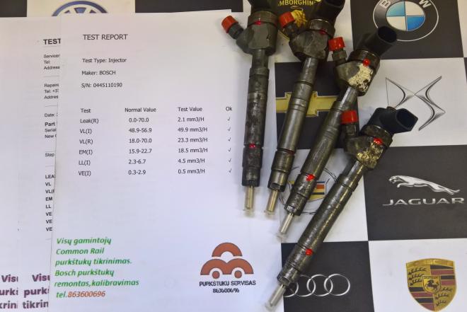 Kuro purkštukas Mercedes-Sprinter. 0445110190-0