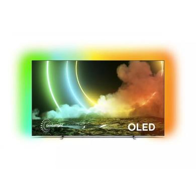 Naujas OLED televizorius PHILIPS 55OLED706/12, 2021 metų žema kaina pigiau-0
