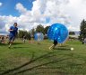 Pripučiamų pramogų nuoma - burbulinis futbolas-0