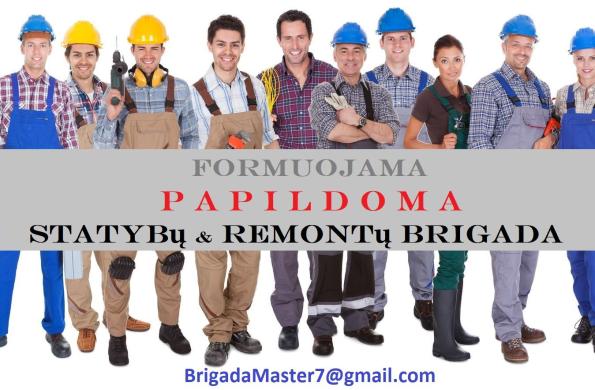 Formuojama papildoma meistrų brigada – būsto remontas, apdaila, statybos-0