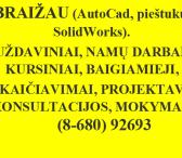 BRĖŽINIAI (pieštuku,  AutoCAD) ir SKAIČIAVIMAI-0