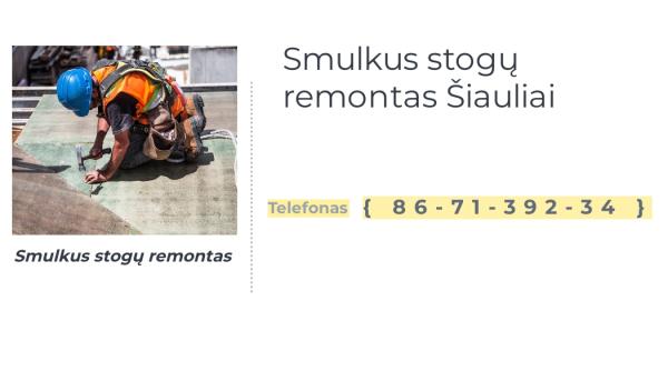 Smulkus stogų remontas Šiauliai-0