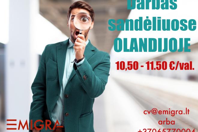Darbas sandėliuose OLANDIJA-0
