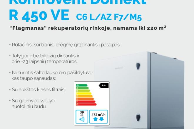Naujiena! Rekuperatorius Komfovent Domekt-0