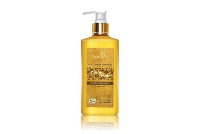 TIANDE ŠAMPŪNAS " AUKSINIS IMBIERAS" NUO PLEISKANŲ 300 ML-0