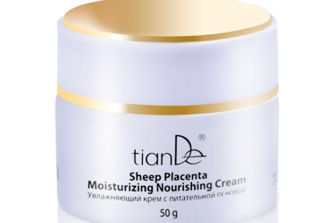 TIANDE DRĖKINANTIS IR MAITINANTIS KREMAS SU PLACENTA 50G-0