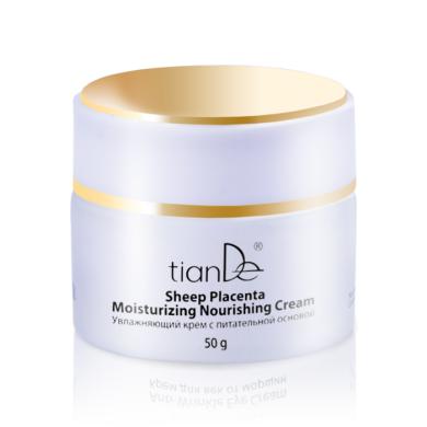 TIANDE DRĖKINANTIS IR MAITINANTIS KREMAS SU PLACENTA 50G-0