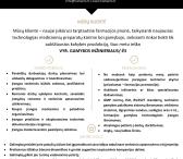 VYR. GAMYBOS INŽINIERIUS (-Ė)-0