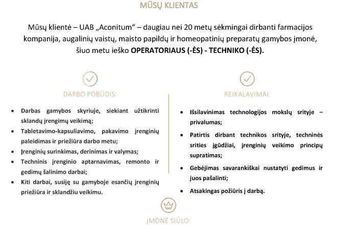 OPERATORIUS (-Ė) - TECHNIKAS (-Ė)-0