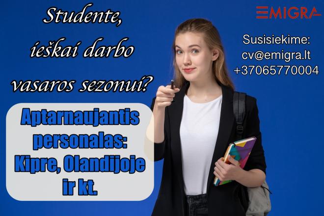 Aptarnaujantis personalas (tinka studentams)-0