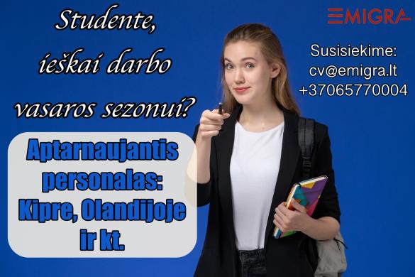 Aptarnaujantis personalas (tinka studentams)-0