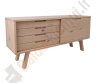 Indauja BERGEN 160x45xH73cm: 2 stalčiai ir stumdomos durys-0