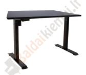 Reguliuojamo aukščio stalas ERGO, 140x80xH71-121cm, juodas-0