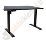 Reguliuojamo aukščio stalas ERGO, 140x80xH71-121cm, juodas-0