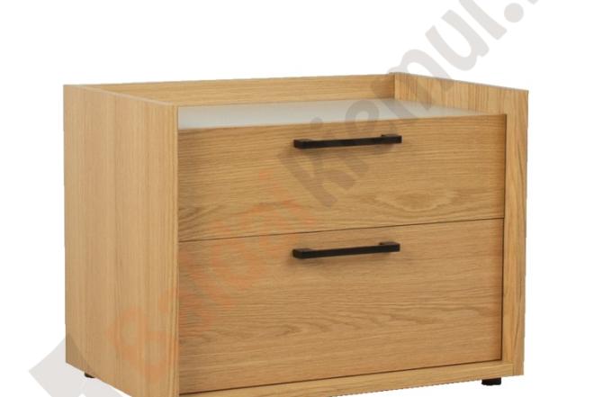 Naktinė spintelė BLOCK 60x40xH46cm, medžiaga: ąžuolas-0