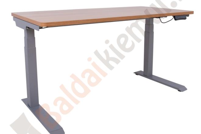 Reguliuojamo aukščio ąžuolo stalas ERGO 140x70cm-0