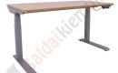Reguliuojamo aukščio ąžuolo stalas ERGO 140x70cm-0