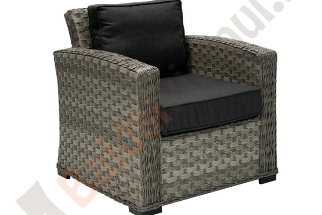 Lauko fotelis GENE su minkšta dalimi-0