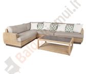Lauko sofos komplektas TANJA: kampinė sofa ir kavos staliukas-0