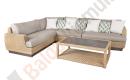 Lauko sofos komplektas TANJA: kampinė sofa ir kavos staliukas-0