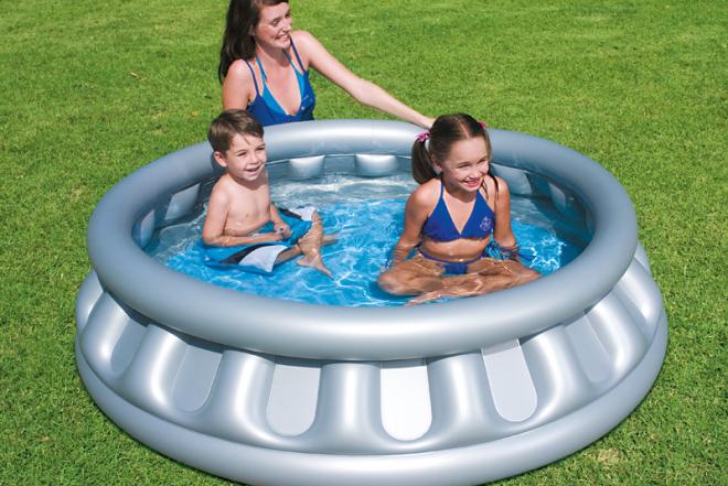 Vaikų baseinas Skraidanti lėkštė 1,57×0,41m-0