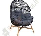 Lauko kėdė HELSINKI juoda-0