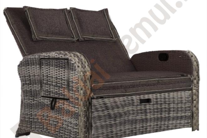 Lauko sofa COLO su reguliuojamu atlošu ir kojų atrama-0