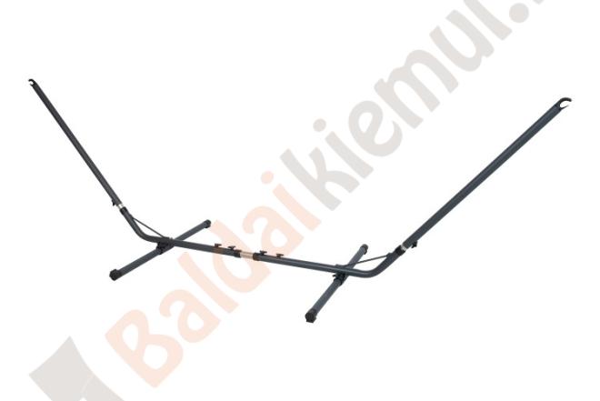 Hamako stovas, universalus 300-370x90xH120-140cm, tamsiai pilkas plienas-0